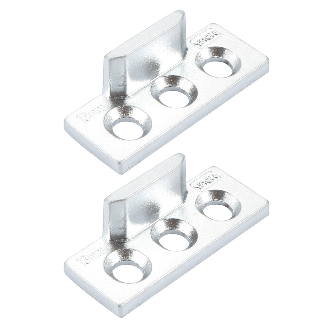 Harfington 13mm Height Aluminum Alloy Casement Window Keeper w Screws 2pcs