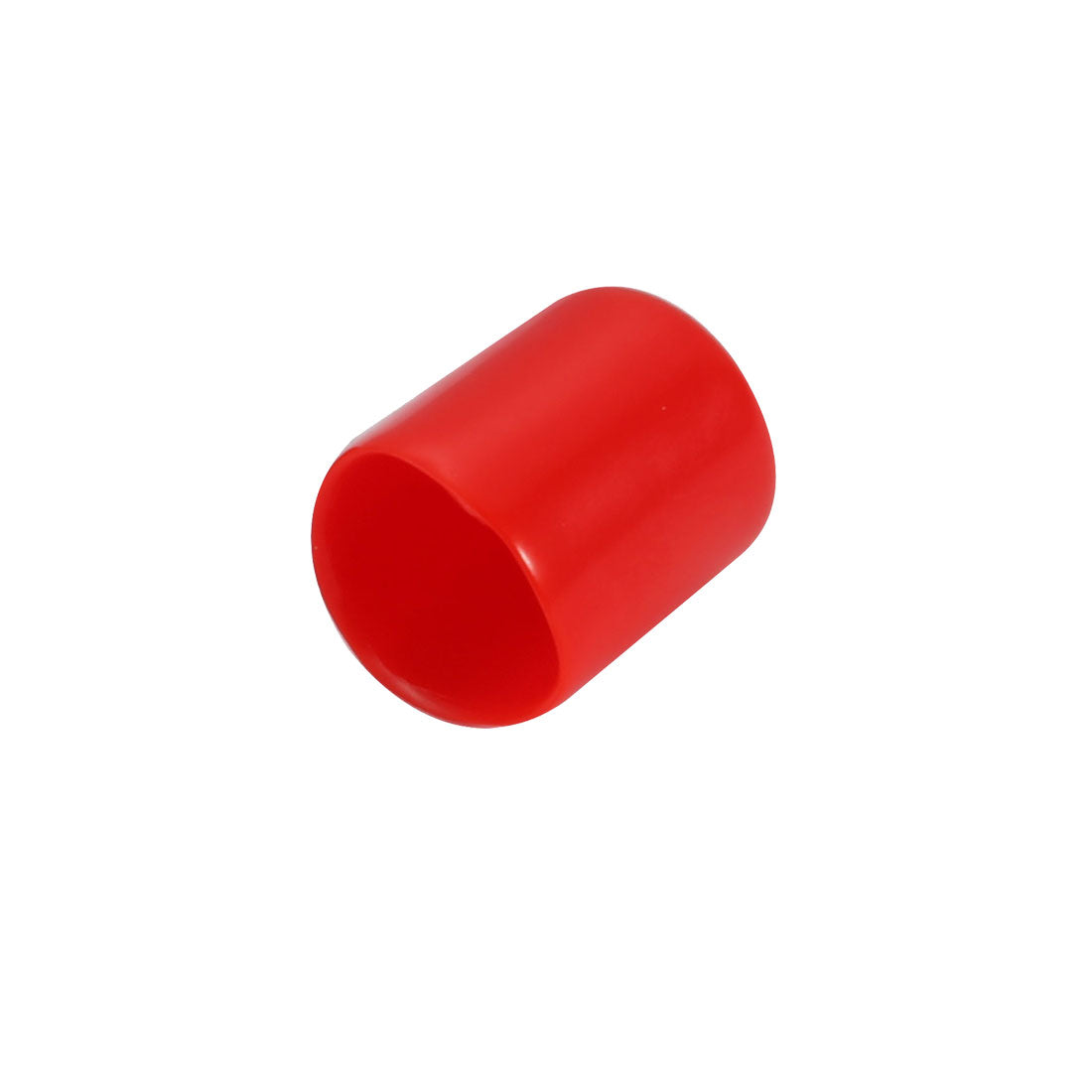 Harfington 19mm Inner Dia PVC Flexible Vinyl End Cap Screw Thread Protector Cover Red