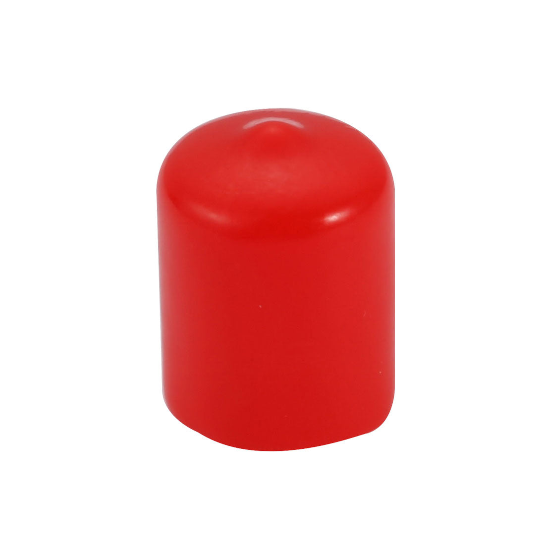 Harfington 19mm Inner Dia PVC Flexible Vinyl End Cap Screw Thread Protector Cover Red