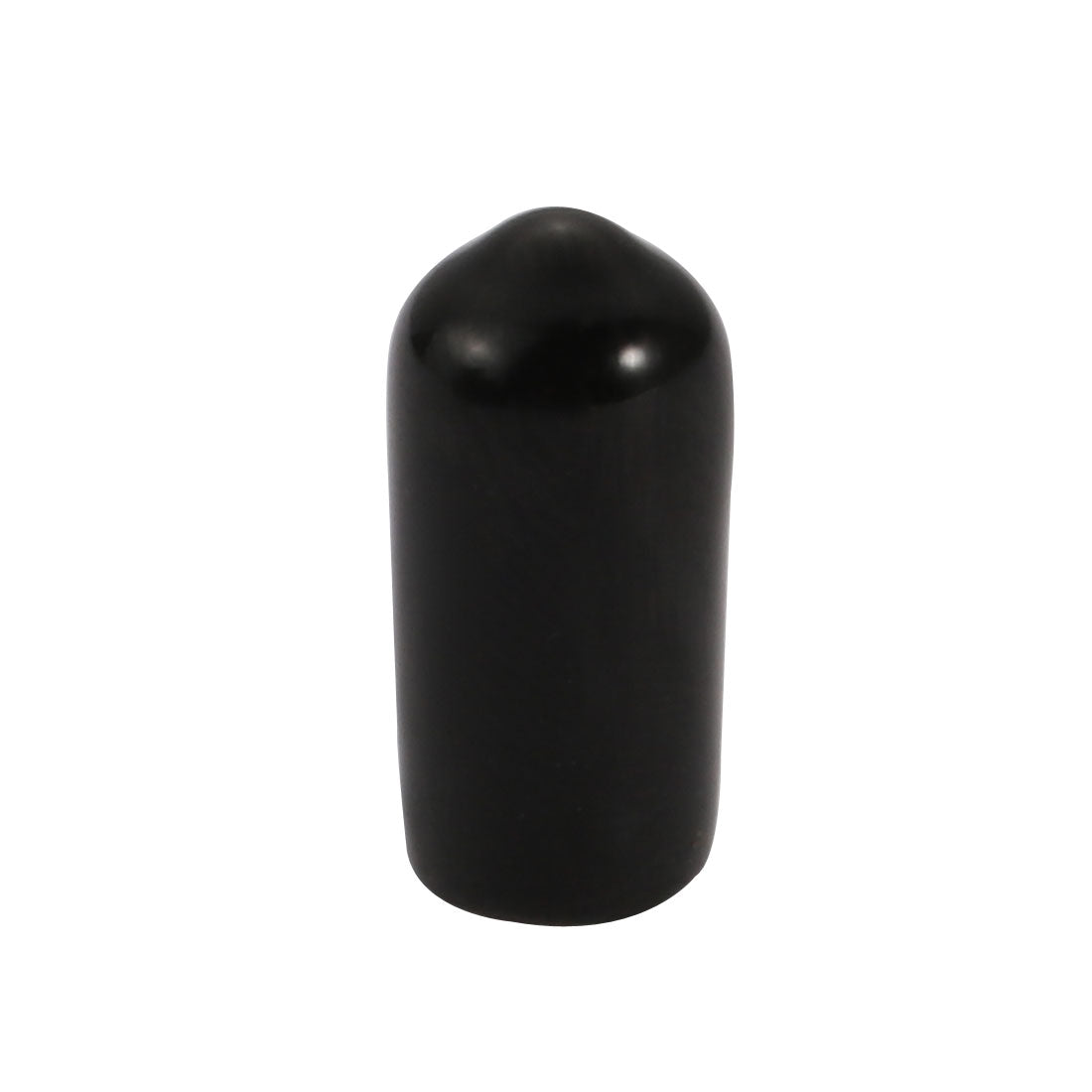 Harfington 150Pcs 6mm Inner Dia PVC Flexible Vinyl End Cap Screw Thread Protector Black