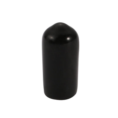 Harfington 150Pcs 6mm Inner Dia PVC Flexible Vinyl End Cap Screw Thread Protector Black