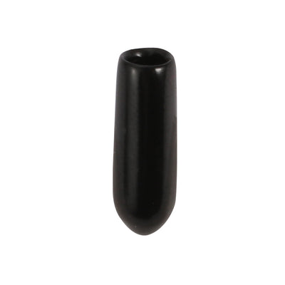 Harfington 150pcs 3.5mm Inner Dia PVC Flexible Vinyl Cap Screw Thread Protector Cover Black