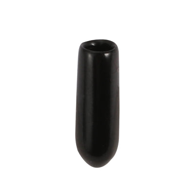 Harfington 150pcs 4mm Inner Dia PVC Flexible Vinyl Cap Screw Thread Protector Cover Black