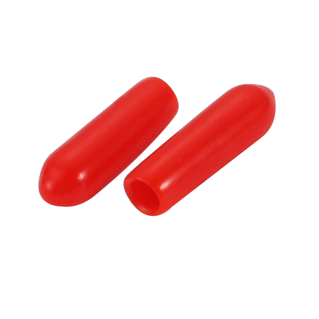Harfington 150pcs 3mm Inner Dia PVC Flexible Vinyl Cap Screw Thread Protector Cover Red