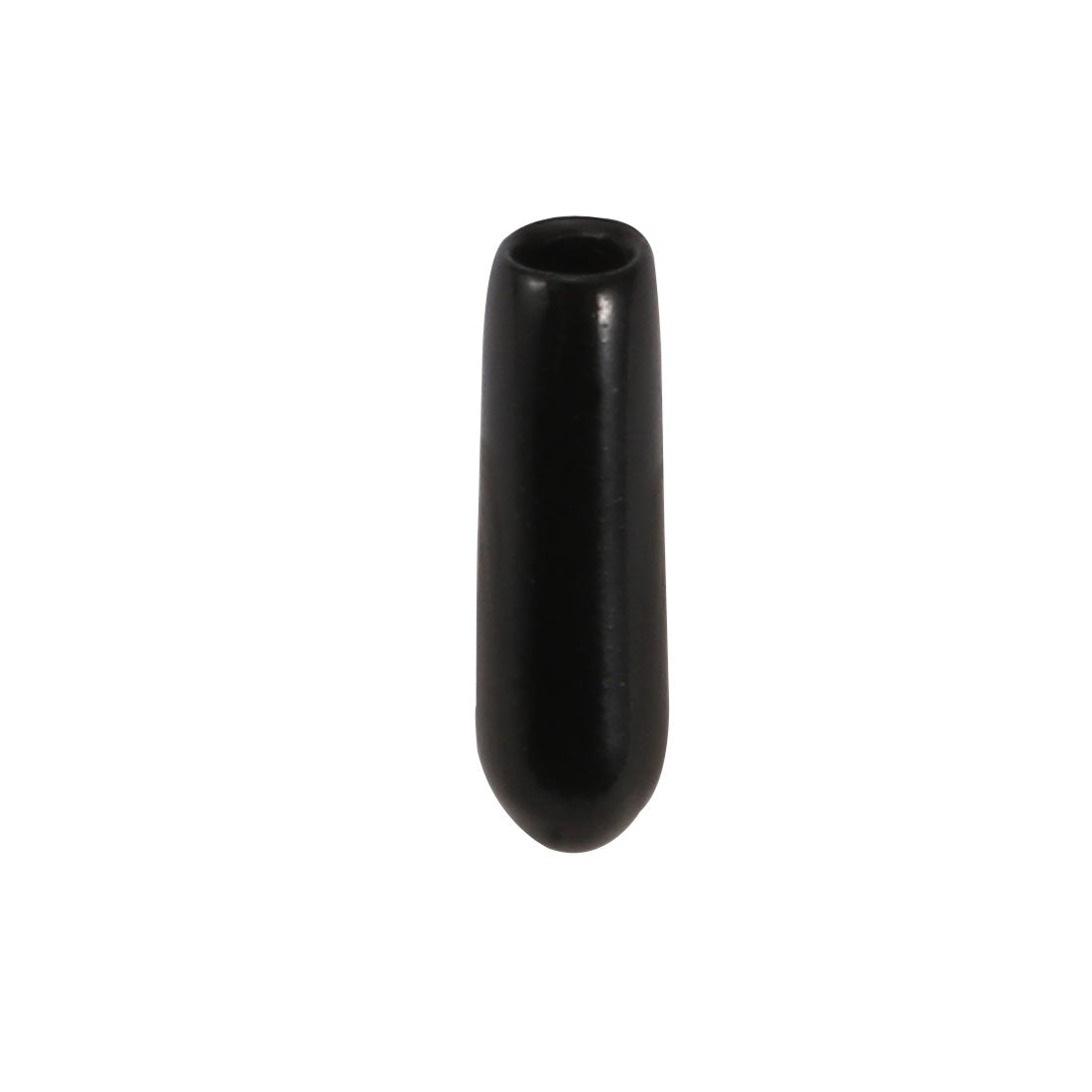 Harfington 150pcs 2.5mm Inner Dia PVC Flexible Vinyl Cap Screw Thread Protector Cover Black