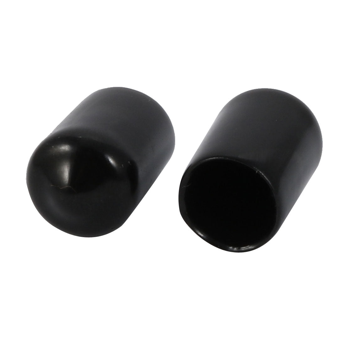 Harfington 150 Pcs 8.5mm Inner Dia PVC Vinyl End Cap Bolt Screw Thread Protector Black