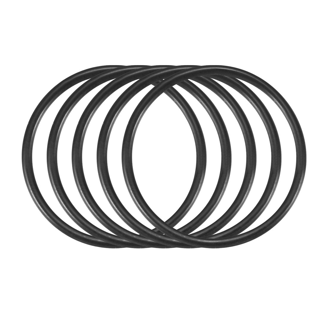Harfington Nitrile Rubber O-Rings Metric Buna-N Sealing Gasket Black Pack of 25