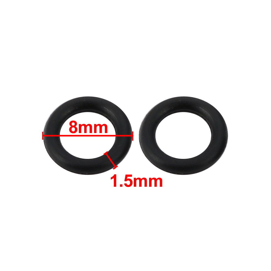 Harfington Nitrile Rubber O-Rings Metric Buna-N Sealing Gasket, Pack of 60