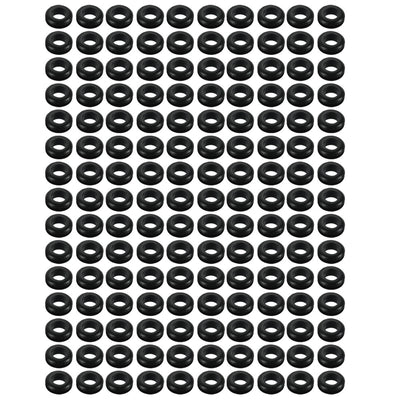 Harfington 150pcs Double Side Rubber Ring Sealing Grommet Wire Grommets 14mm x 6mm