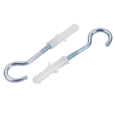 Harfington 20pcs 6mmx30mm Self Drilling Drywall Anchor With 14mm Inner Diameter Screw Hook Eye