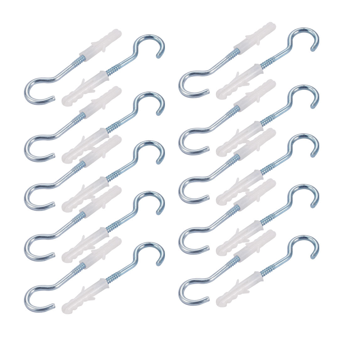 Harfington 20pcs 6mmx30mm Self Drilling Drywall Anchor With 14mm Inner Diameter Screw Hook Eye