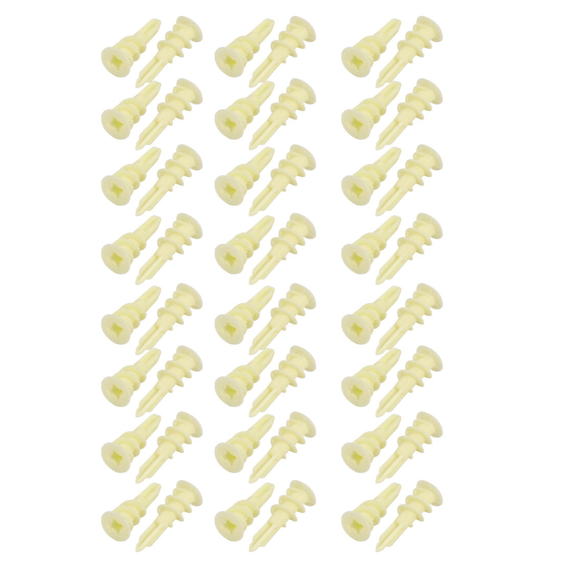 Harfington 50Pcs 33mm x 6mm Self Drilling Drywall Plasterboard Anchor