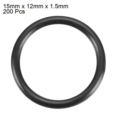 Harfington Nitrile Rubber O-Rings Metric Buna-N Sealing Gasket Pack of 200