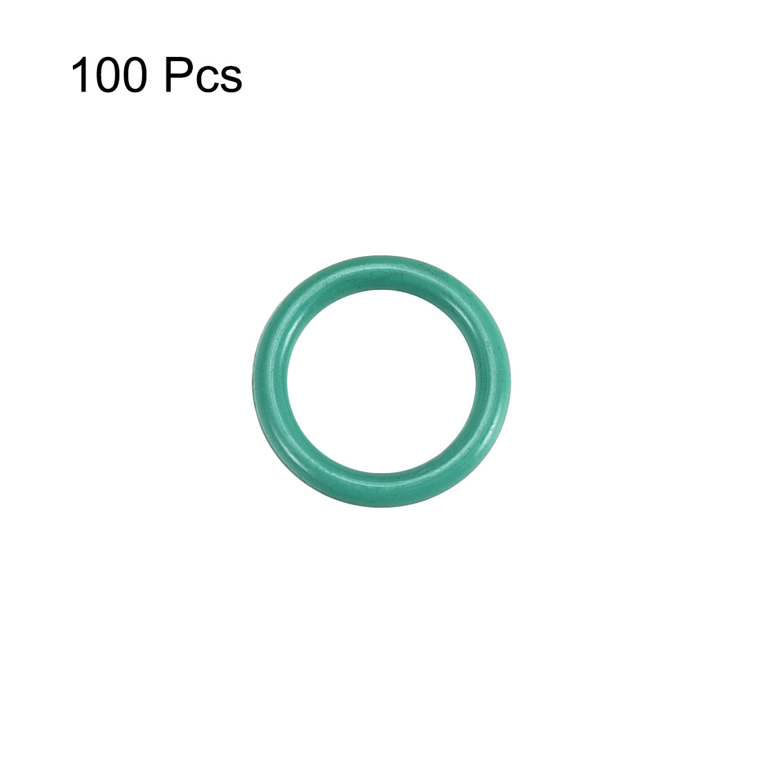Harfington Fluorine Rubber O-Rings, FKM Seal Gasket for Vehicle Machinery Plumbing, Green, Pack of 100
