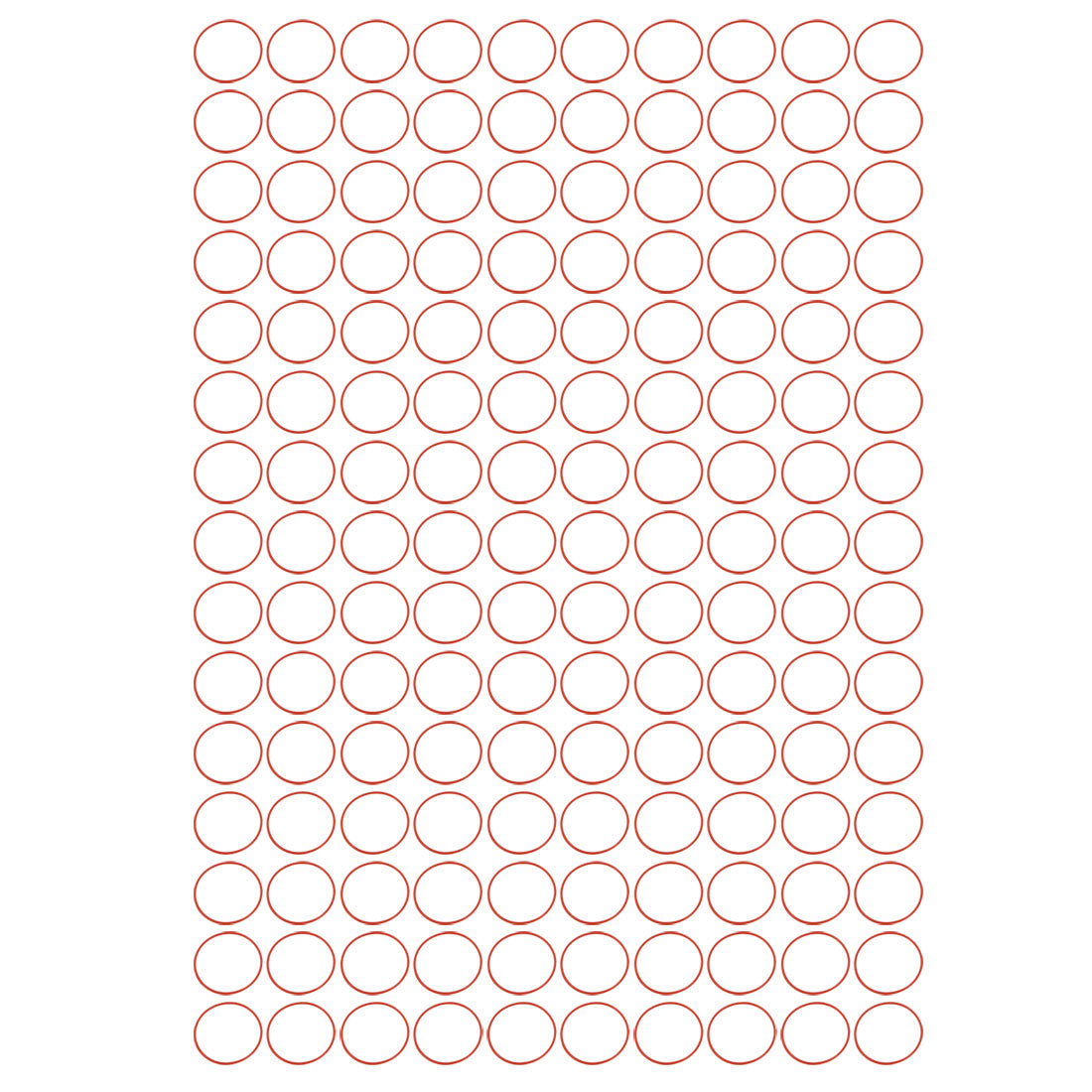Harfington 150pcs Red 30mm Outer Dia 1mm Thickness Sealing Ring O-shape Rubber Grommet