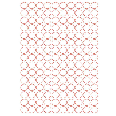 Harfington 150pcs Red 30mm Outer Dia 1mm Thickness Sealing Ring O-shape Rubber Grommet