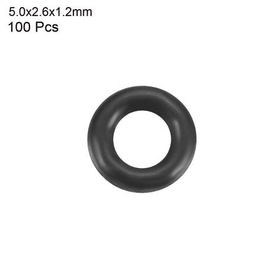 Harfington Nitrile Rubber O-Rings Metric Nitrile Rubber Sealing Gasket Pack of 100