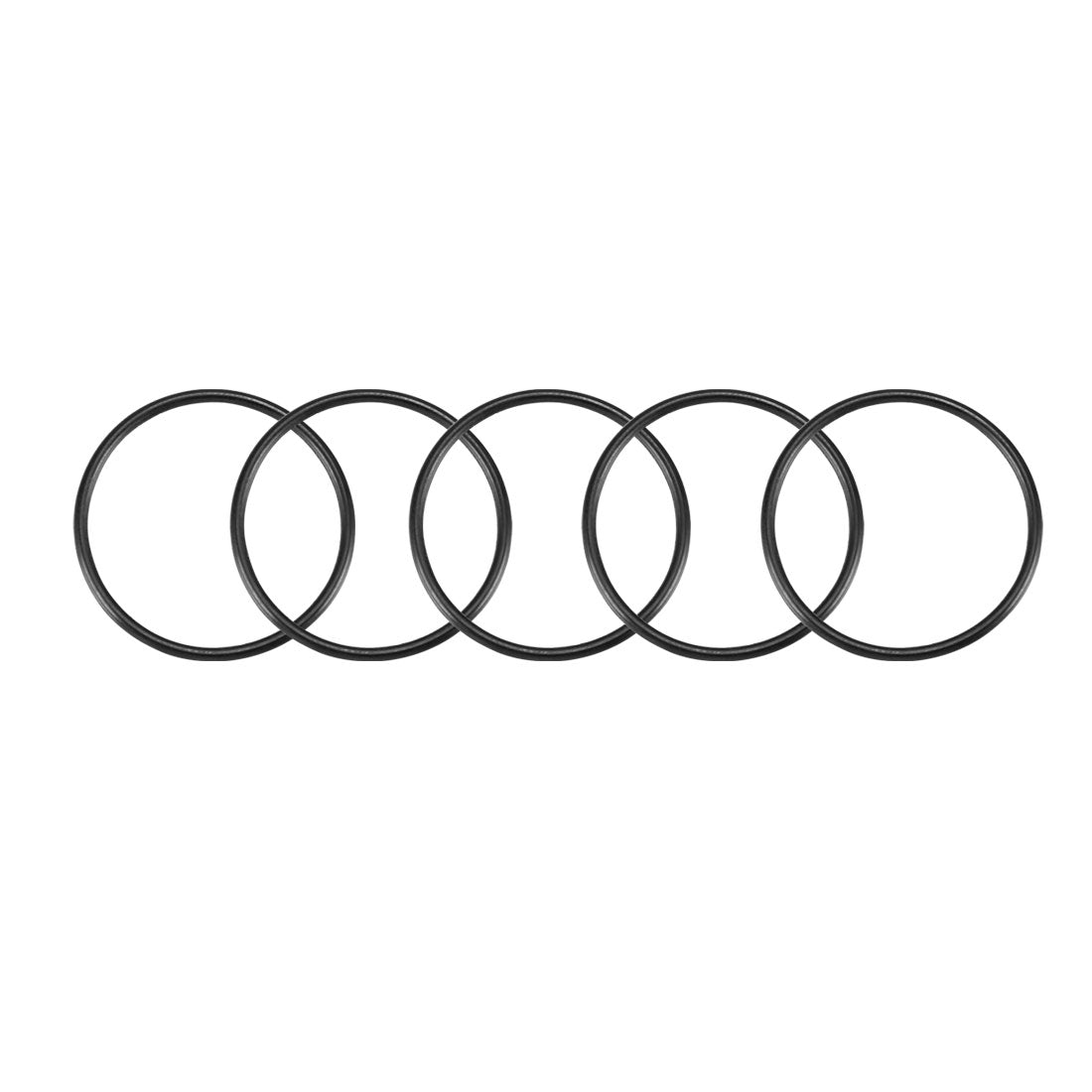 Harfington Nitrile Rubber O-Rings Metric Buna-N Sealing Gasket Black Pack of 25