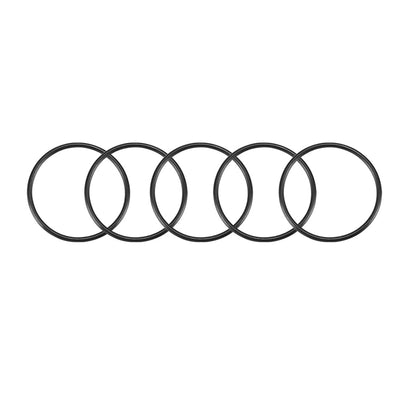 Harfington Nitrile Rubber O-Rings Metric Buna-N Sealing Gasket Black Pack of 25