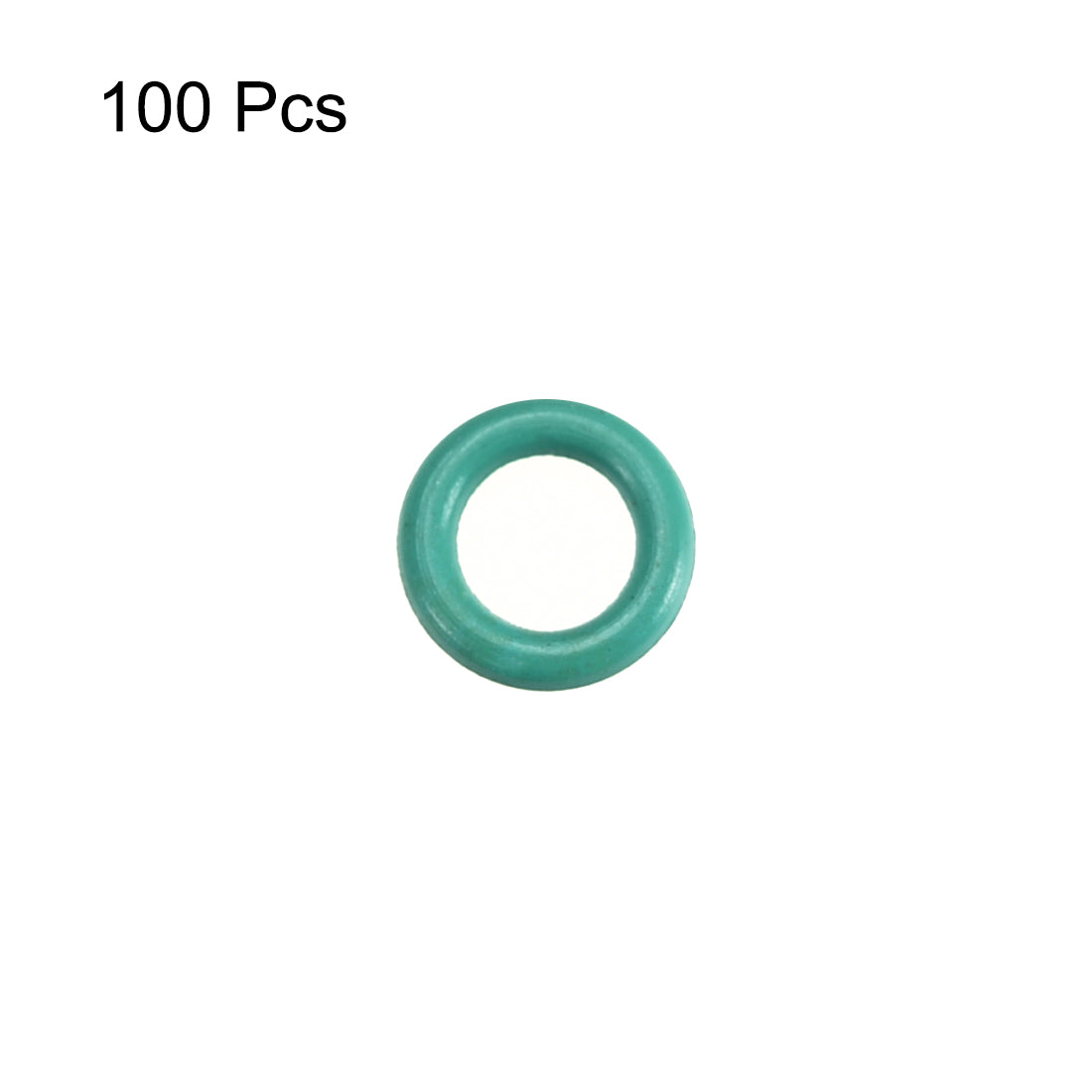 Harfington Fluorine Rubber O-Rings, FKM Seal Gasket for Vehicle Machinery Plumbing, Green, Pack of 100