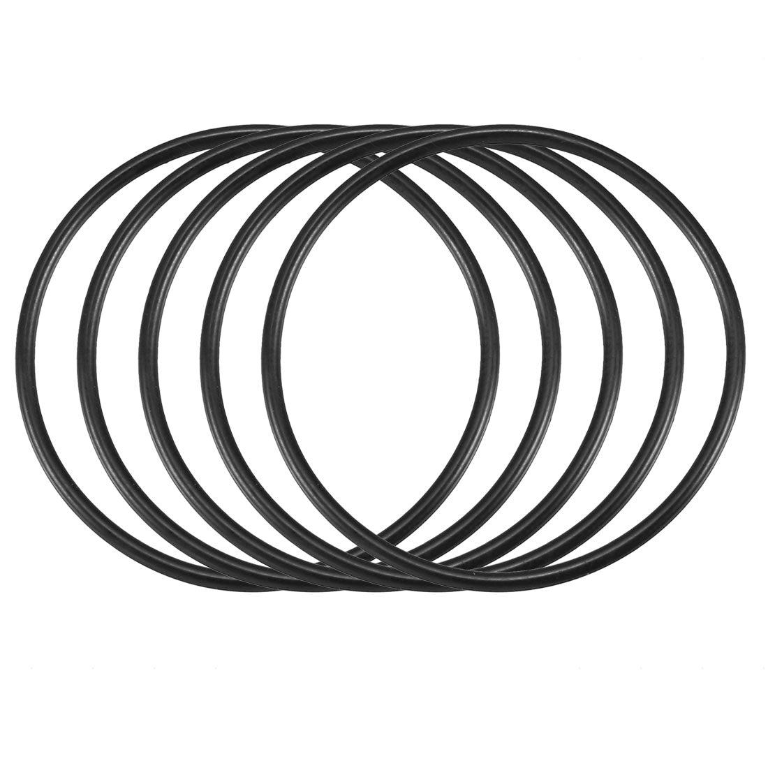 Harfington Nitrile Rubber O-Rings Metric Buna-N Sealing Gasket Black Pack of 25
