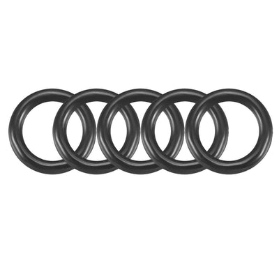 Harfington Nitrile Rubber O-Rings Metric Buna-N Sealing Gasket Black Pack of 25
