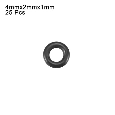 Harfington Nitrile Rubber O-Rings Metric Buna-N Sealing Gasket Black Pack of 25
