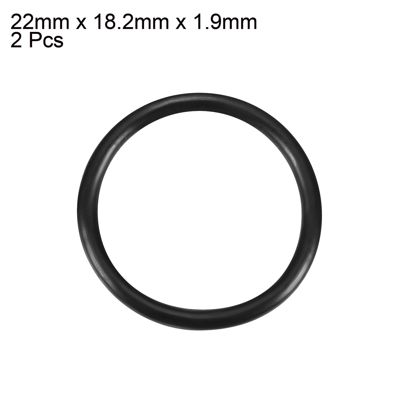 Harfington Nitrile Rubber O-Rings Metric Buna-N Sealing Gasket Pack of 2