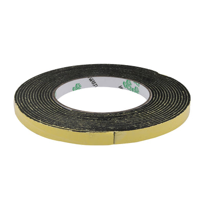 Harfington 16.5Ft Length 10mm x 5mm Single Side Sealed Shockproof EVA Sponge Tape Yellow