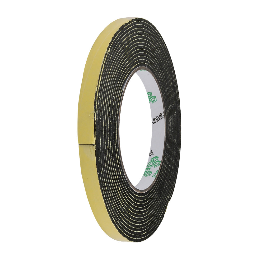 Harfington 16.5Ft Length 10mm x 5mm Single Side Sealed Shockproof EVA Sponge Tape Yellow