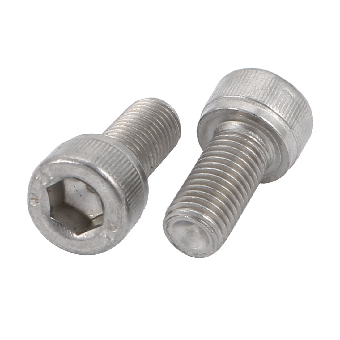 Harfington M6x12mm 0.75mm Pitch 304 Stainless Steel Hex Socket Head Cap Screws Bolts 10pcs