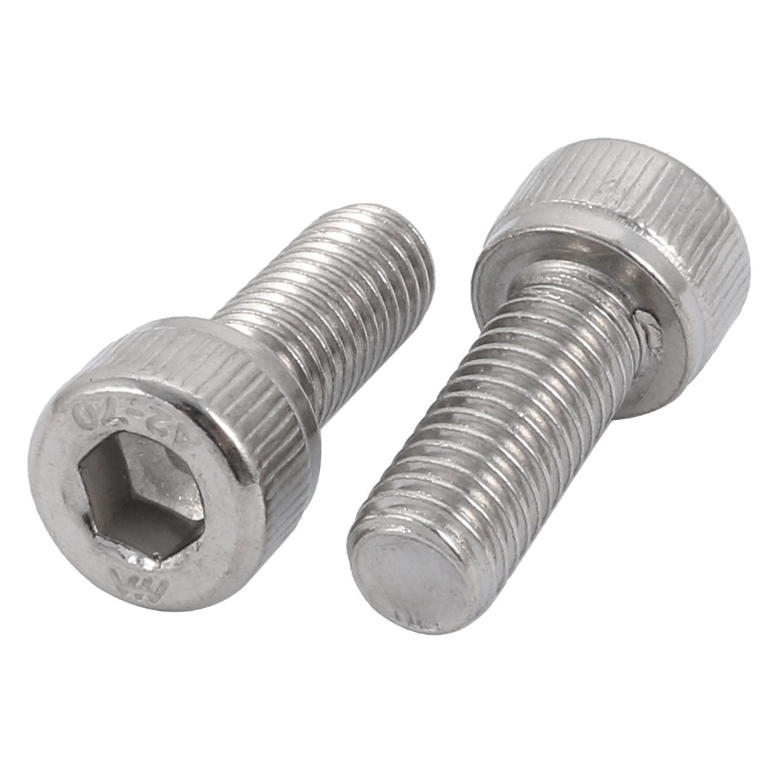 Harfington M8x20mm 304 Stainless Steel Left Hand Thread Hex Socket Head Cap Screw Bolt 2pcs