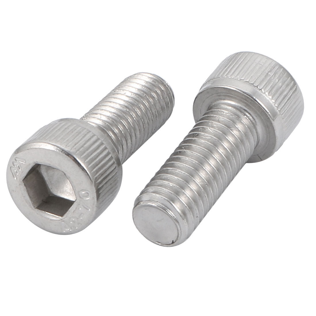Harfington M10x25mm 304 Stainless Steel Left Hand Thread Hex Socket Head Cap Screw Bolt 2pcs