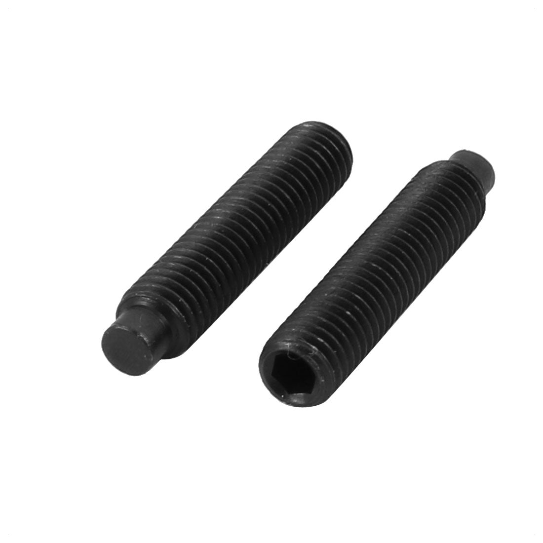 Harfington 30 Pcs M5x25mm Alloy Steel Grade 12.9 Hex Socket Drive Dog Point Grub Screw