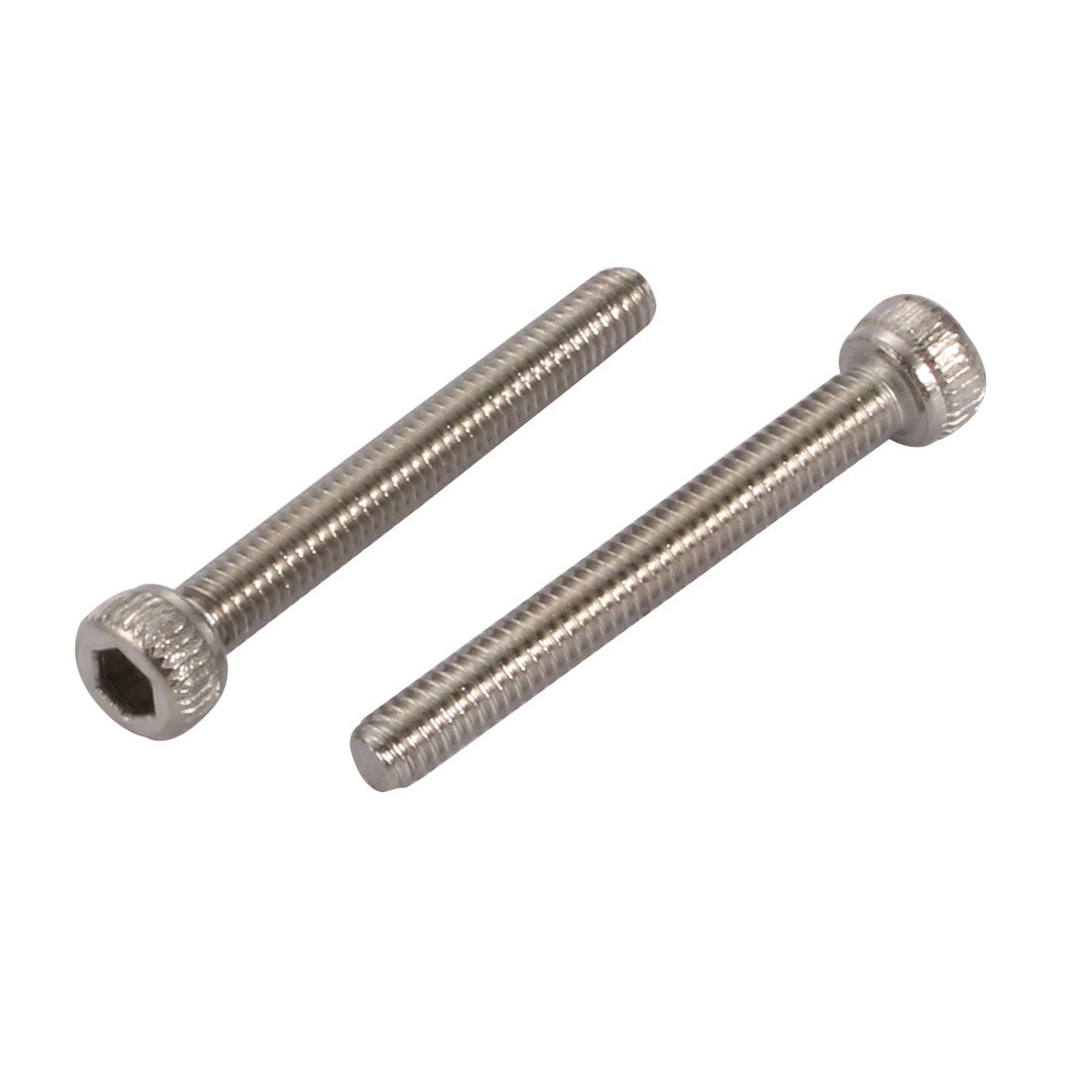 Harfington 20pcs M2.5x20mm 304 Stainless Steel Knurled Hex Socket Head Bolts w Nut Washer