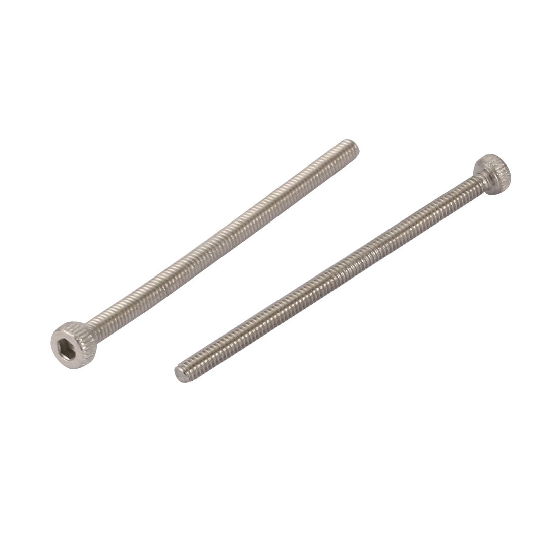 Harfington 20Pcs M2x35mm 304 Stainless Steel Knurled Hex Socket Head Bolts Nuts Set w Washers