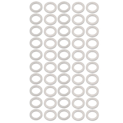 Harfington 6mmx9mmx1mm Motorcycle Hardware Drain Plug Crush Aluminum Washer Seals 50pcs