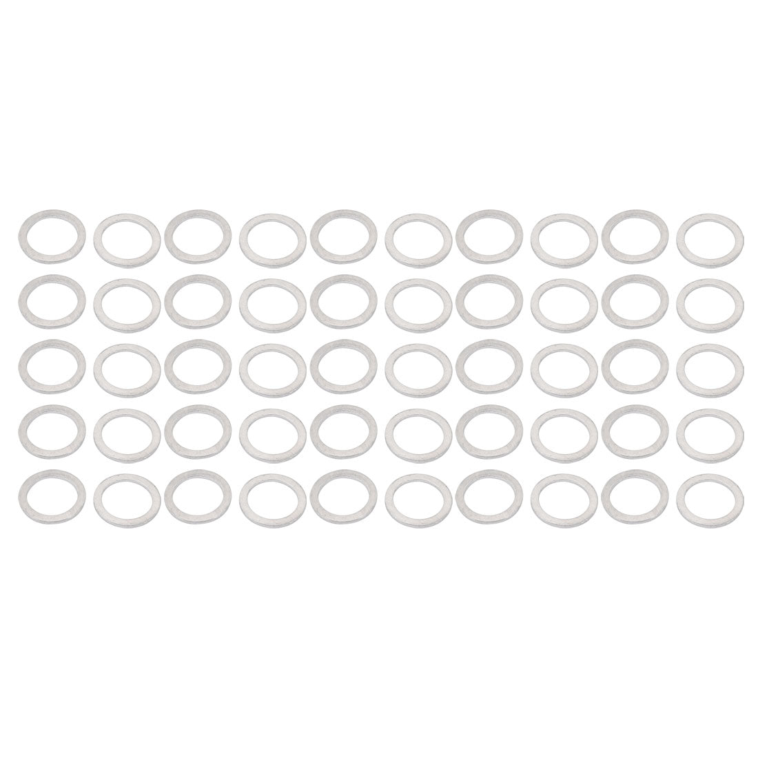 Harfington 14mmx19mmx1.2mm Motorcycle Hardware Drain Plug Crush Aluminum Washer Seal 50pcs