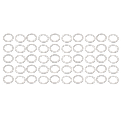 Harfington 14mmx19mmx1.2mm Motorcycle Hardware Drain Plug Crush Aluminum Washer Seal 50pcs