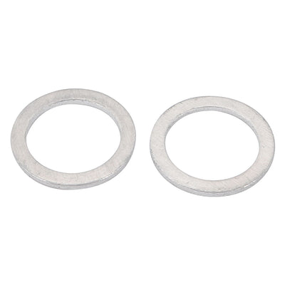 Harfington 14mmx19mmx1.2mm Motorcycle Hardware Drain Plug Crush Aluminum Washer Seal 100pcs