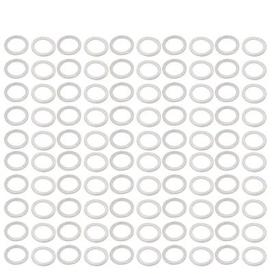 Harfington 14mmx19mmx1.2mm Motorcycle Hardware Drain Plug Crush Aluminum Washer Seal 100pcs