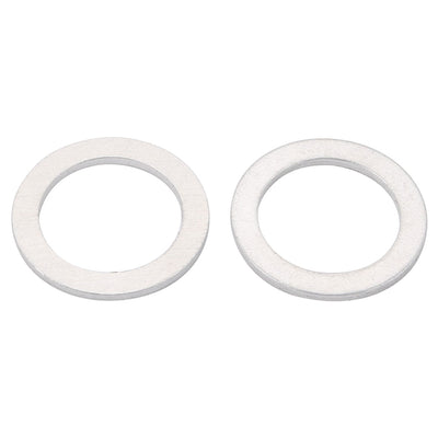 Harfington 14mmx20mmx1.2mm Motorcycle Hardware Drain Plug Crush Aluminum Washer Seal 50pcs