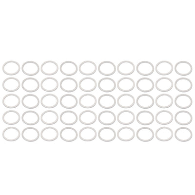 Harfington 16mmx20mmx1.2mm Motorcycle Hardware Drain Plug Crush Aluminum Washer Seal 50pcs