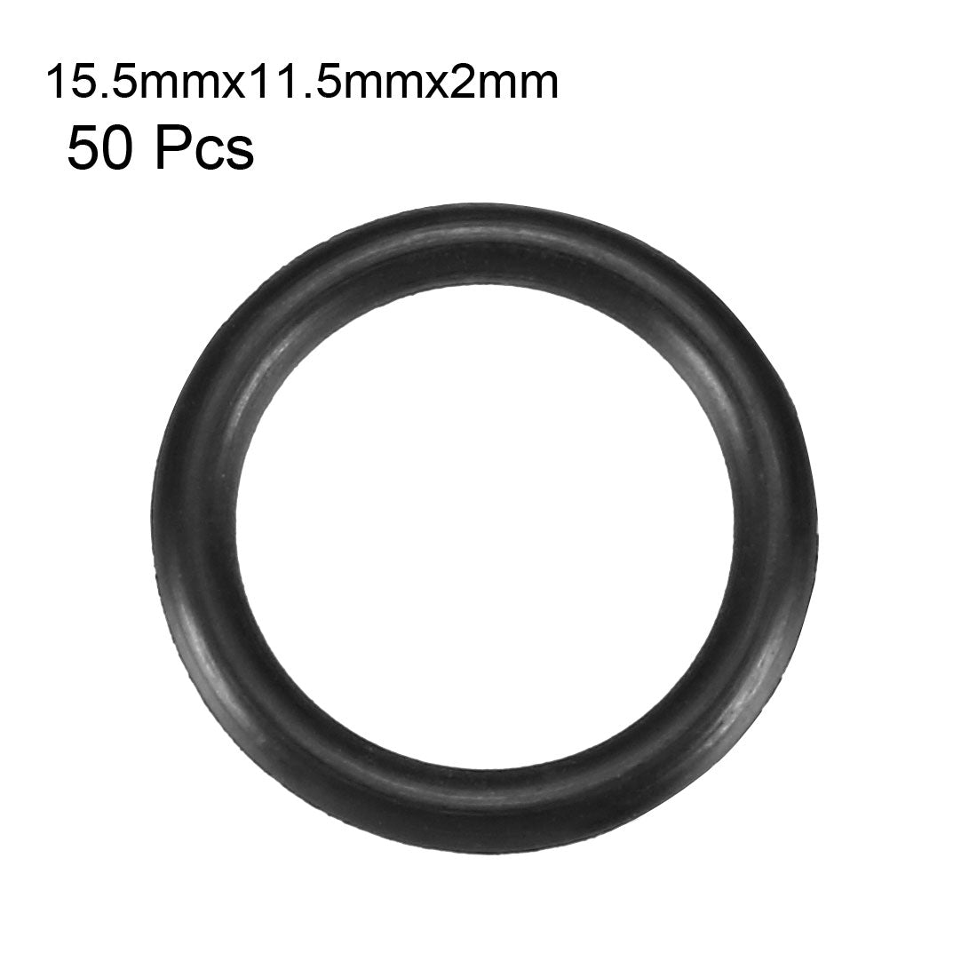 Harfington Nitrile Rubber O-Rings, Metric Buna-N Sealing Gasket Black 50Pcs