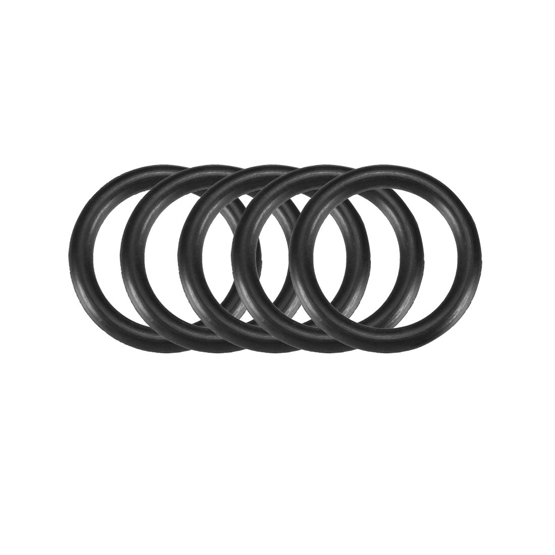 Harfington Nitrile Rubber O-Rings, Metric Buna-N Sealing Gasket Black 50Pcs
