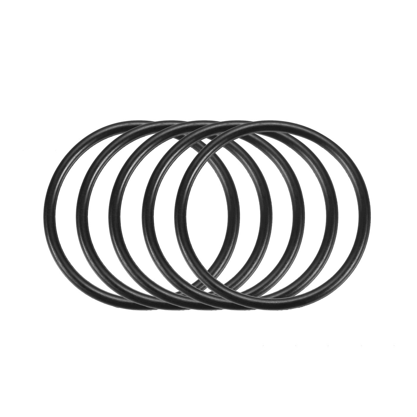 Harfington Nitrile Rubber O-Rings Metric Buna-N Sealing Gasket, Black 30Pcs