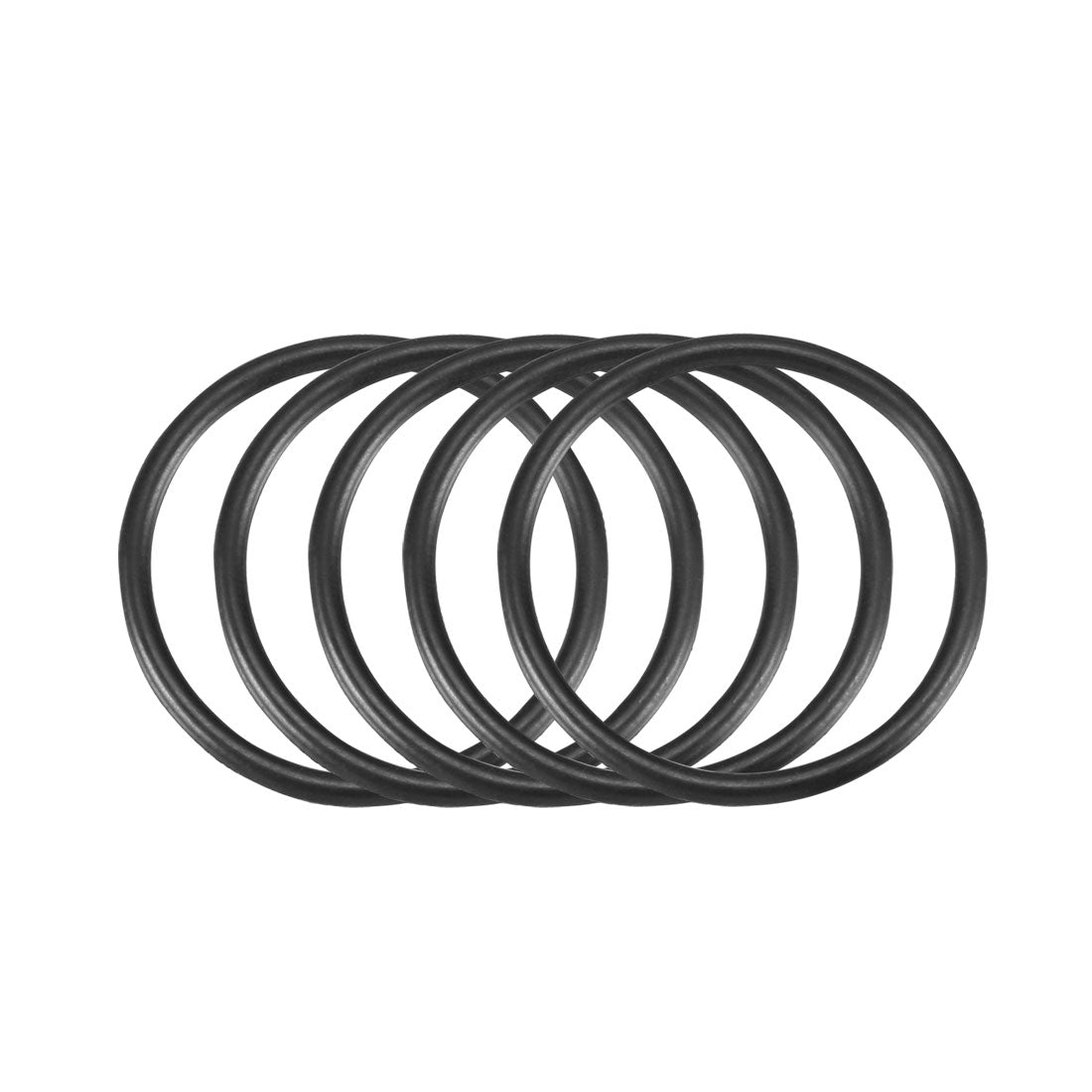 Harfington Nitrile Rubber O-Rings, Metric Buna-N Sealing Gasket Black 50Pcs