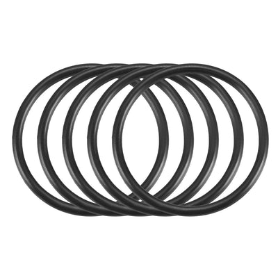 Harfington Nitrile Rubber O-Rings, Metric Buna-N Sealing Gasket Black 50Pcs