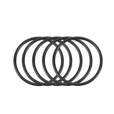 Harfington Nitrile Rubber O-Rings Metric Buna-N Sealing Gasket, Black 30Pcs