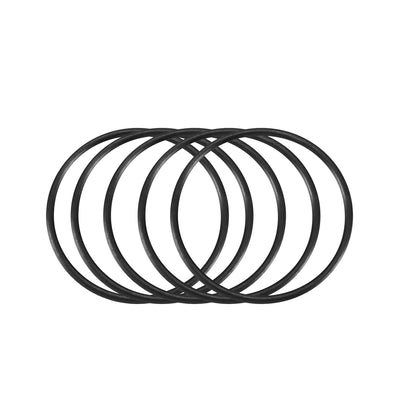 Harfington Nitrile Rubber O-Rings Metric Buna-N Sealing Gasket, Black 30Pcs